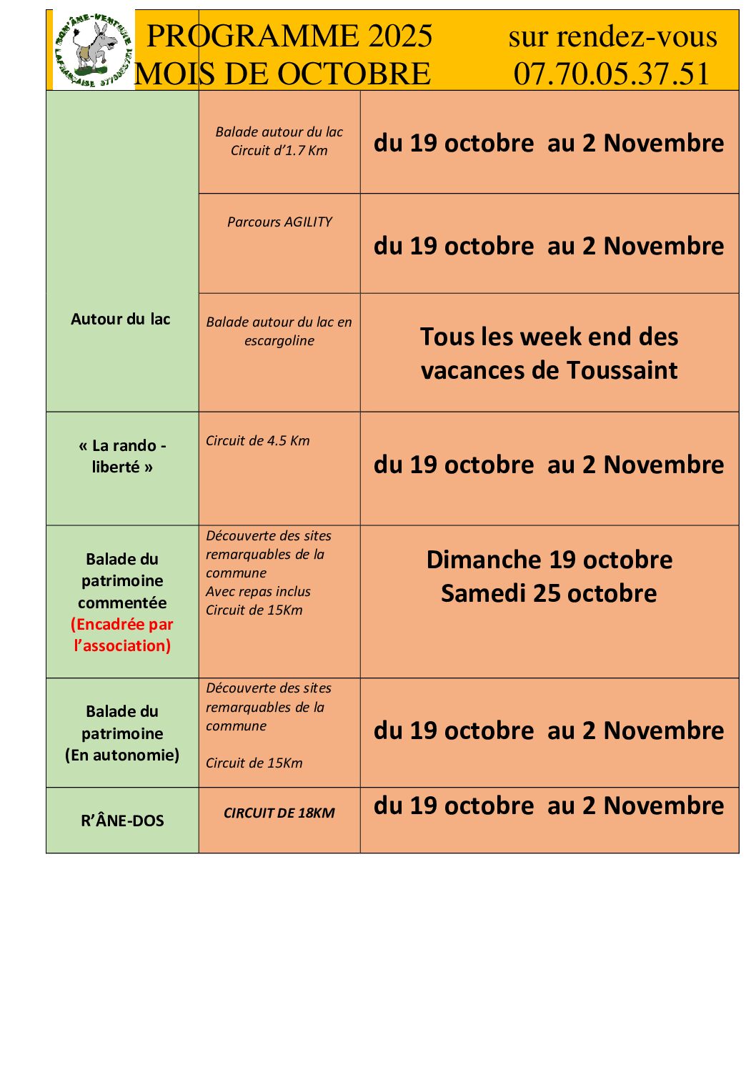 bon’âne-venture octobre 2025